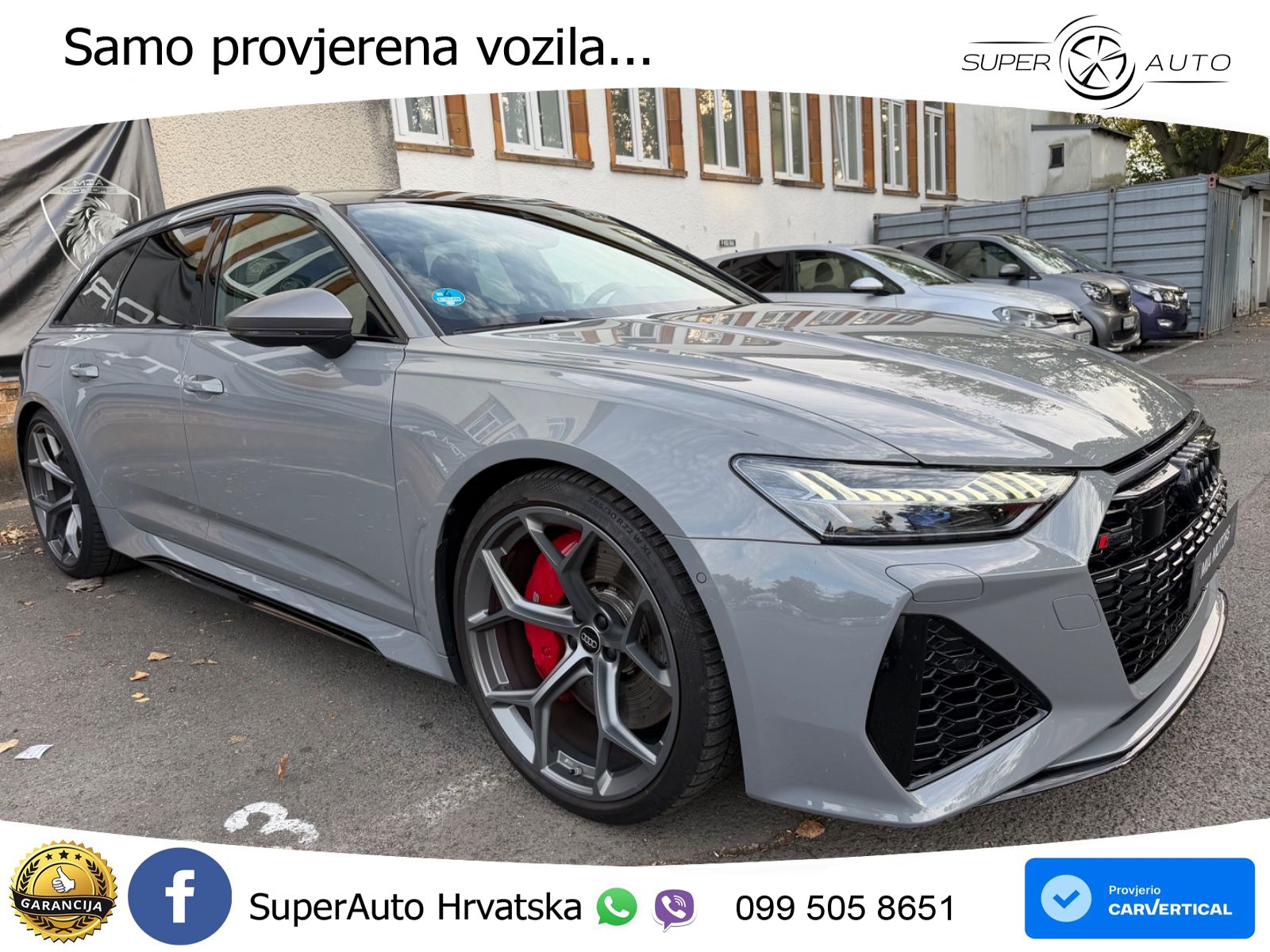 Audi RS6 Avant 4.0 TFSI V8 performance (630 KS)  quattro tiptronic LED+GR SJED+ACC