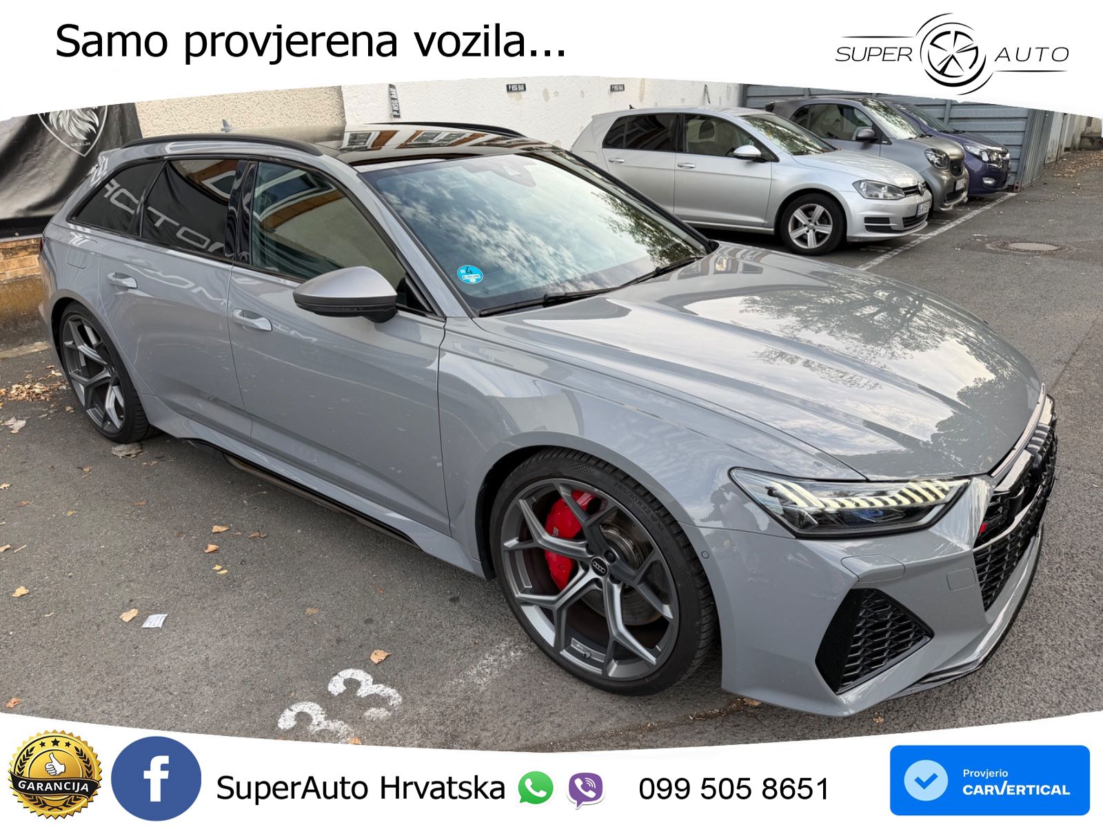 Audi RS6 Avant 4.0 TFSI V8 performance (630 KS)  quattro tiptronic LED+GR SJED+ACC
