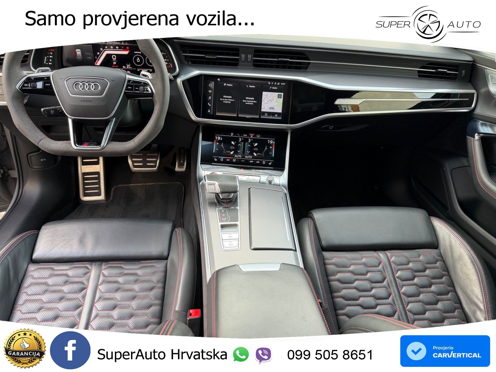 Audi RS6 Avant 4.0 TFSI V8 performance (630 KS)  quattro tiptronic LED+GR SJED+ACC