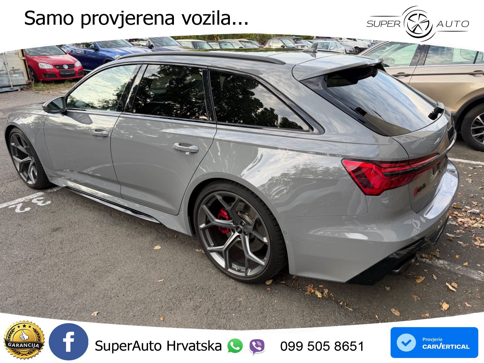 Audi RS6 Avant 4.0 TFSI V8 performance (630 KS)  quattro tiptronic LED+GR SJED+ACC