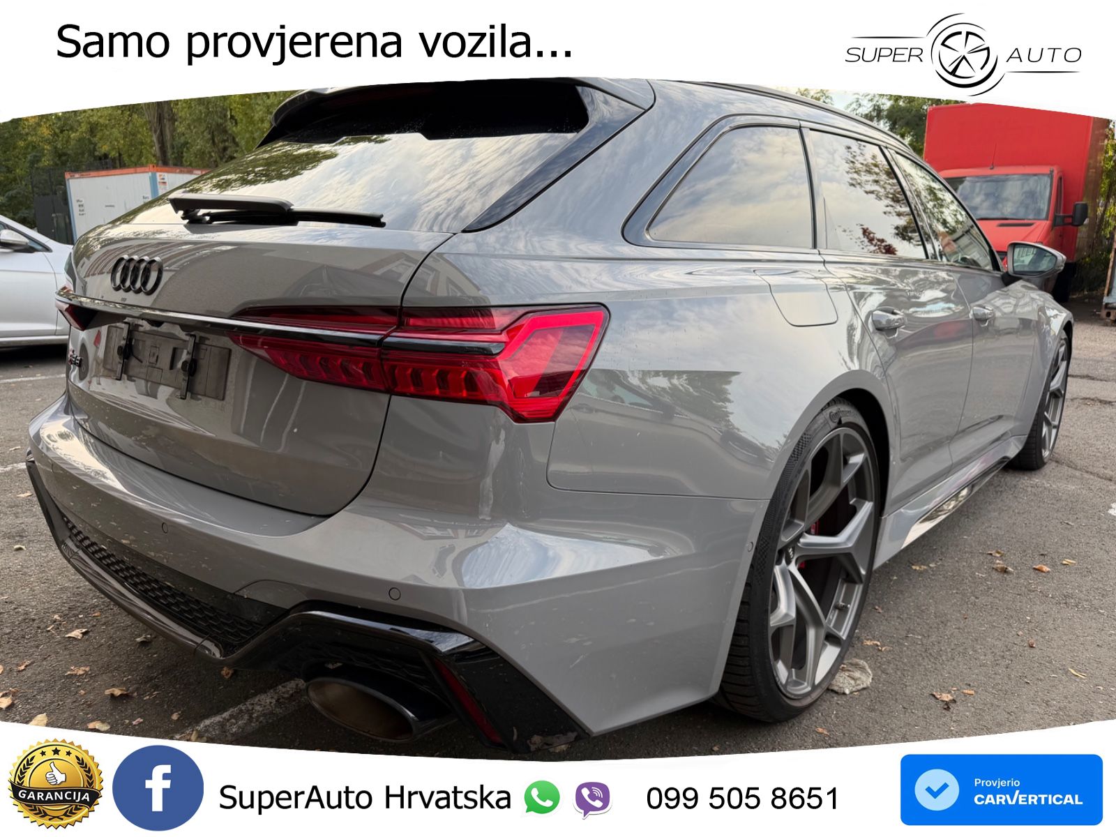 Audi RS6 Avant 4.0 TFSI V8 performance (630 KS)  quattro tiptronic LED+GR SJED+ACC