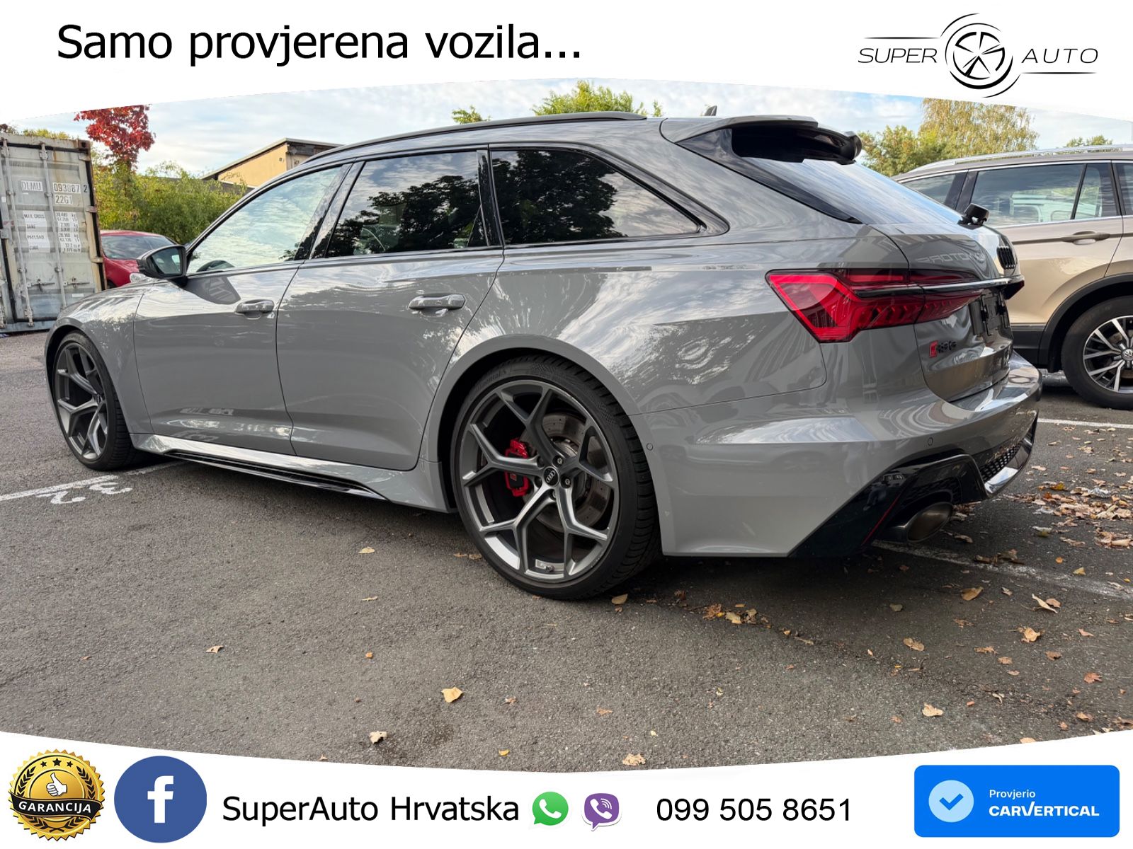 Audi RS6 Avant 4.0 TFSI V8 performance (630 KS)  quattro tiptronic LED+GR SJED+ACC