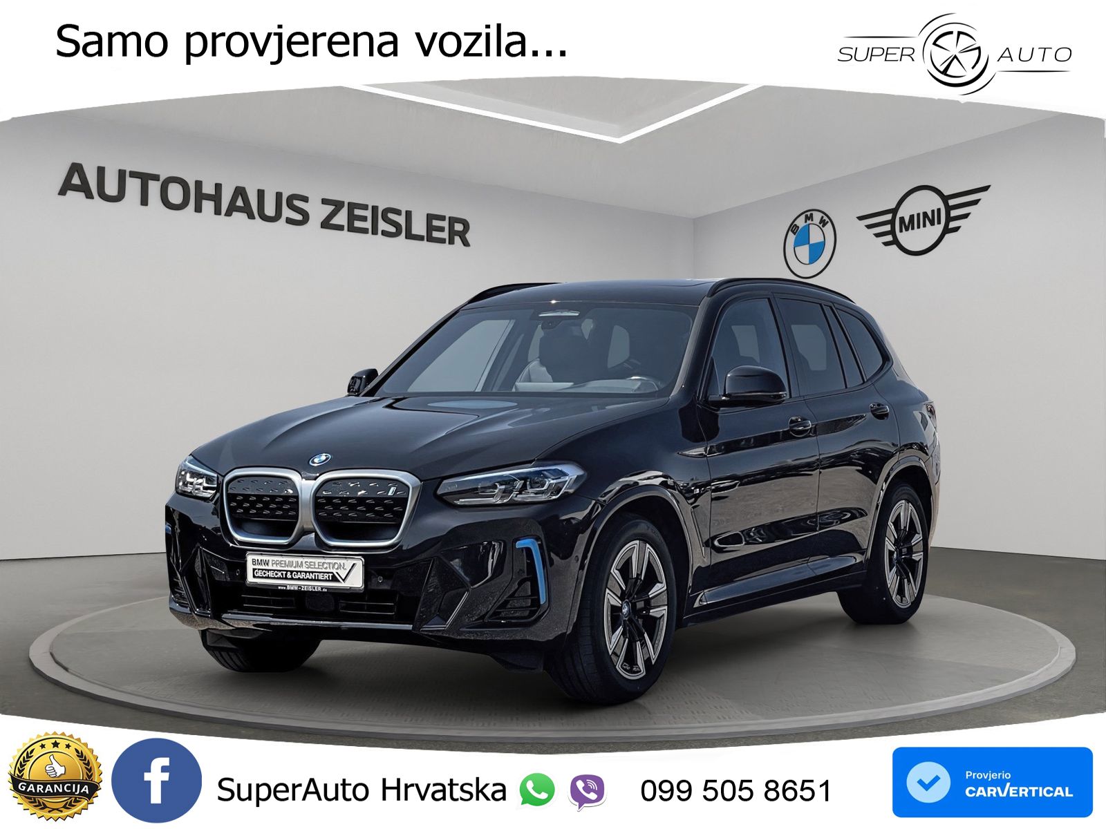 BMW iX3 80 kWh (286 KS) LED+GR SJED+ACC