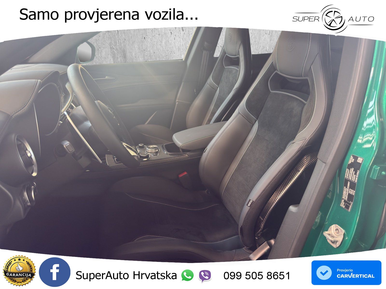 Alfa Romeo Stelvio Quadrifoglio 2.9 V6 Bi-Turbo (520 KS) Q4 Automatic LED+GR SJED+ACC