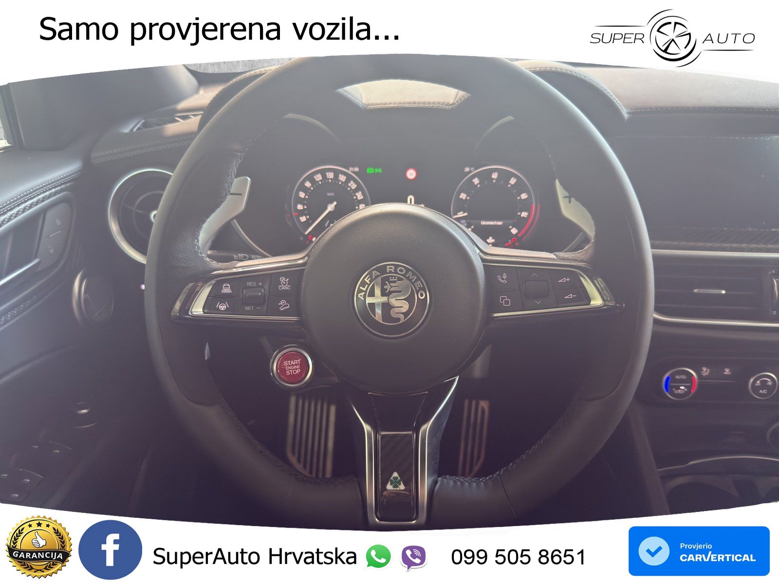Alfa Romeo Stelvio Quadrifoglio 2.9 V6 Bi-Turbo (520 KS) Q4 Automatic LED+GR SJED+ACC