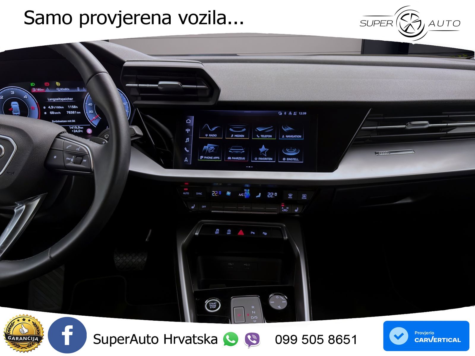 Audi A3 Limuzina 35 TDI (150 KS) S tronic advanced MATRIX+GR SJED+KAM