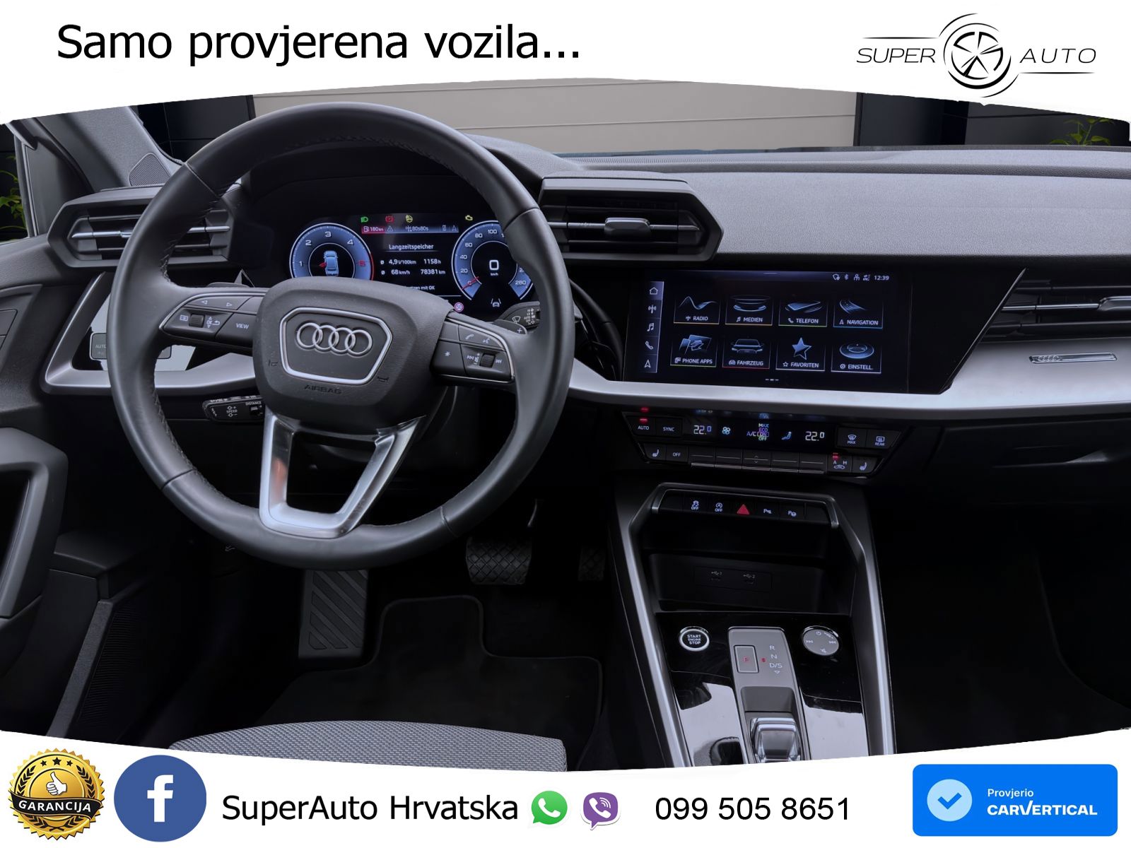 Audi A3 Limuzina 35 TDI (150 KS) S tronic advanced MATRIX+GR SJED+KAM