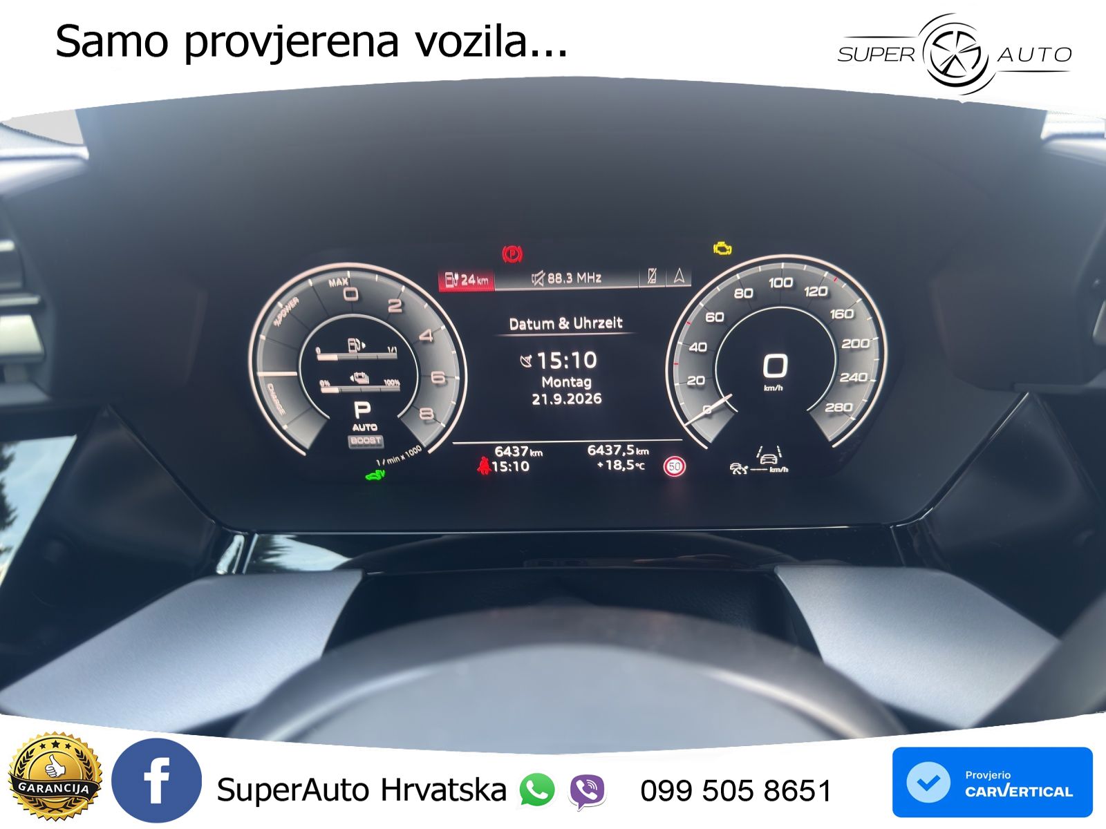 Audi A3 Sportback 40 TFSI e (204 KS) Plug-in Hybrid S tronic advanced LED+GR SJED+ACC