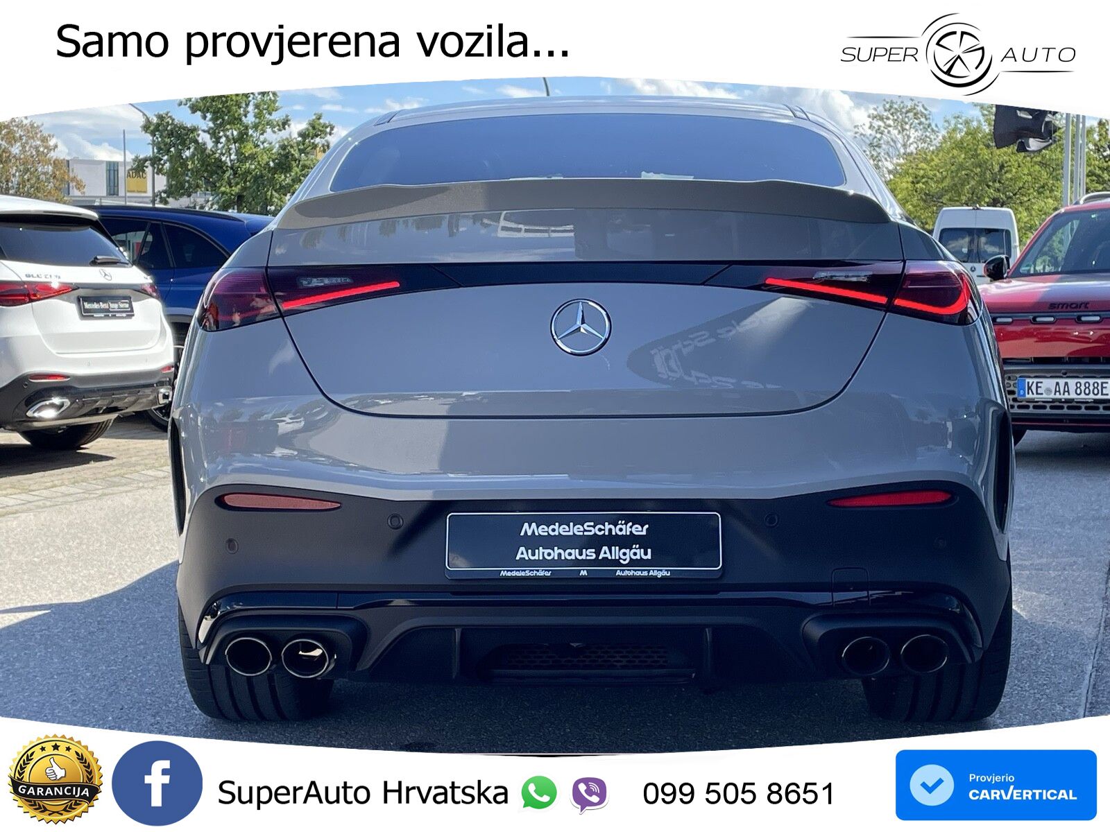 Mercedes GLC Coupe AMG 53 (449 KS) 4MATIC+ AMG SPEEDSHIFT TCT 9G ACC+GR SJED+360+PANO