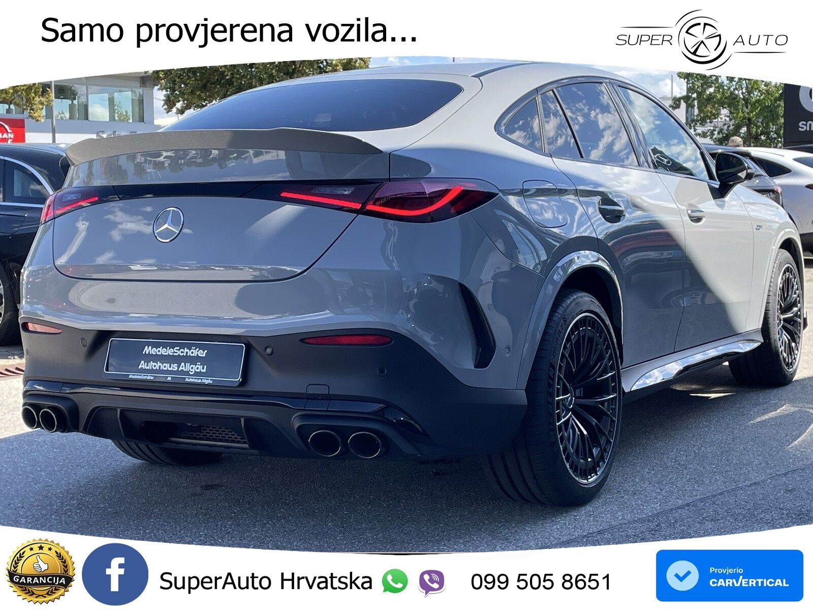Mercedes GLC Coupe AMG 53 (449 KS) 4MATIC+ AMG SPEEDSHIFT TCT 9G ACC+GR SJED+360+PANO