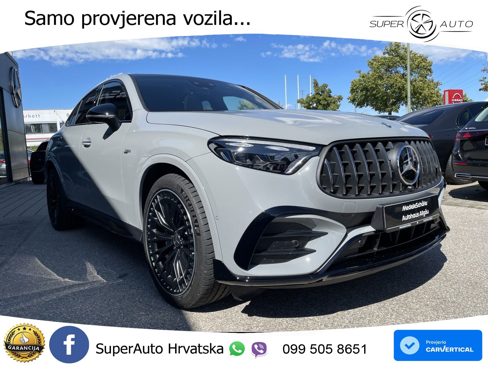 Mercedes GLC Coupe AMG 53 (449 KS) 4MATIC+ AMG SPEEDSHIFT TCT 9G ACC+GR SJED+360+PANO