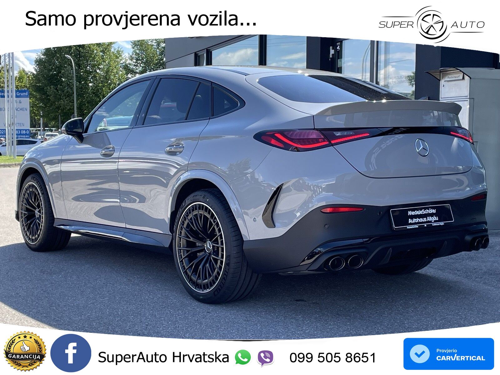 Mercedes GLC Coupe AMG 53 (449 KS) 4MATIC+ AMG SPEEDSHIFT TCT 9G ACC+GR SJED+360+PANO