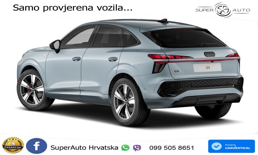 Audi Q3 III Sportback 1.5 TFSI (150 KS) S tronic LED+GR SJED+ACC