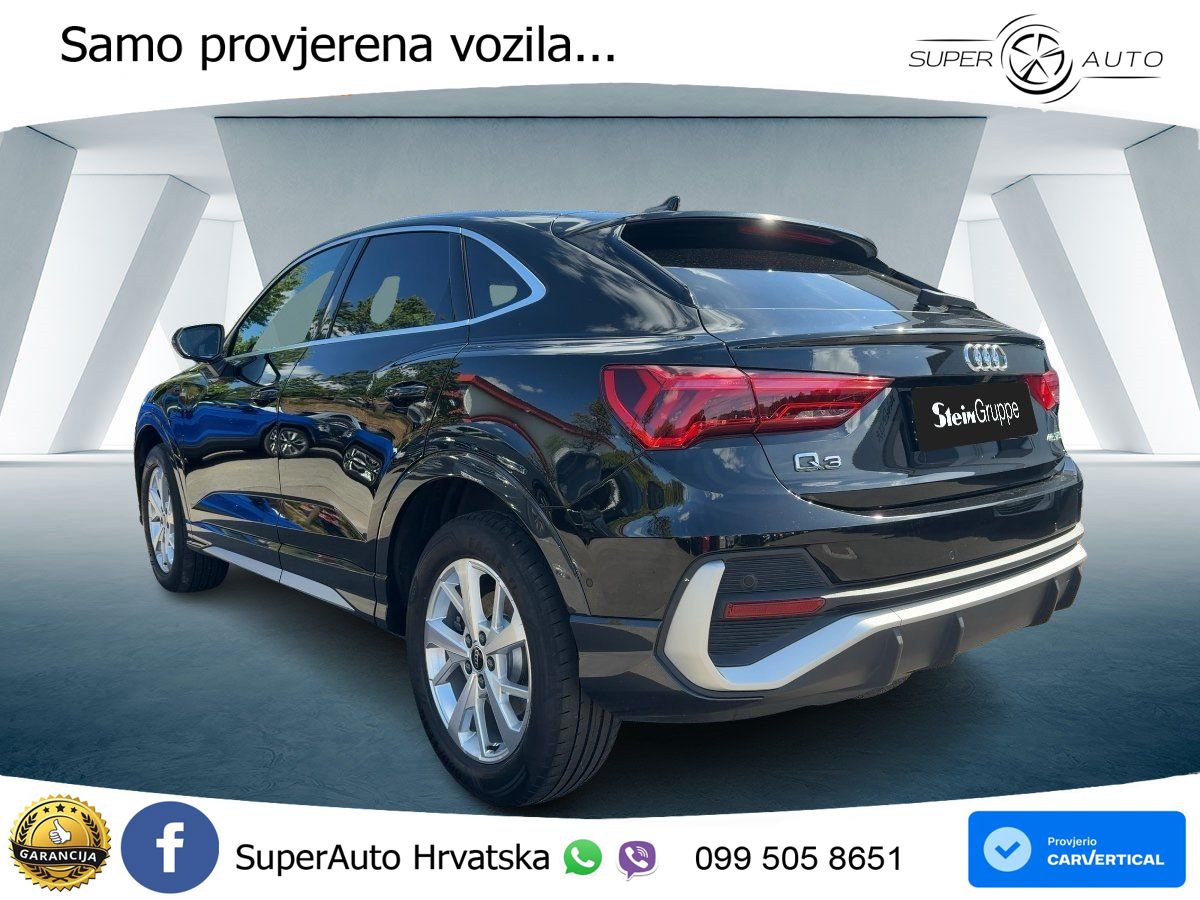 Audi Q3 Sportback 45 TFSIe (245 KS) S tronic MATRIX+GR SJED+KAM