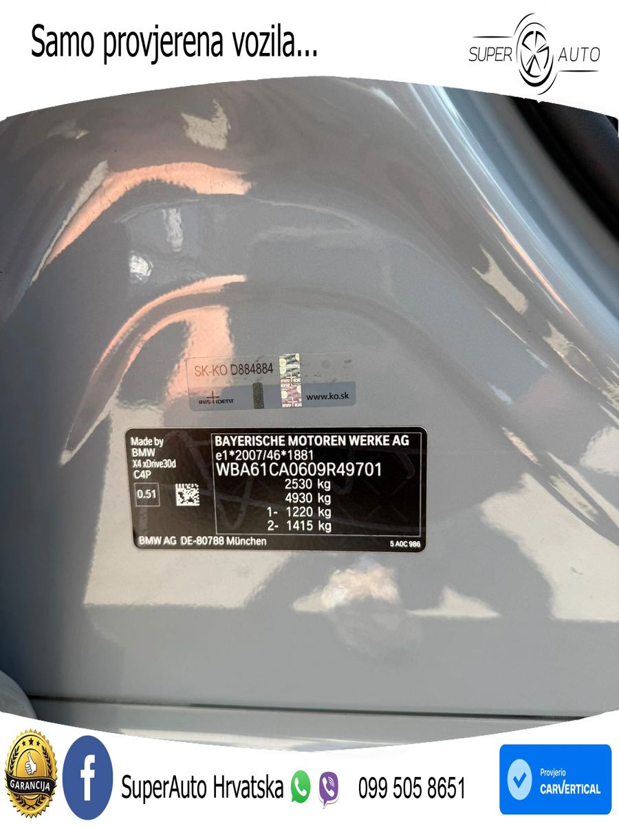 BMW X4 30d (286 KS) xDrive Steptronic LED+GR SJED+ACC