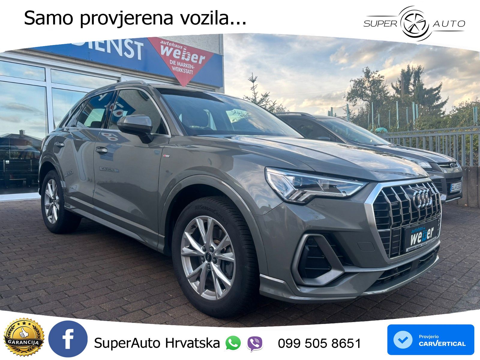 Audi Q3 40 TFSI (190 KS) quattro S tronic S line LED+GR SJED+ACC