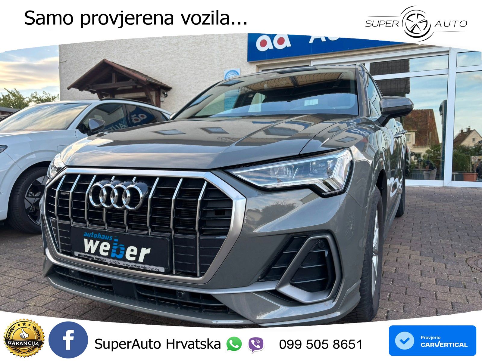 Audi Q3 40 TFSI (190 KS) quattro S tronic S line LED+GR SJED+ACC