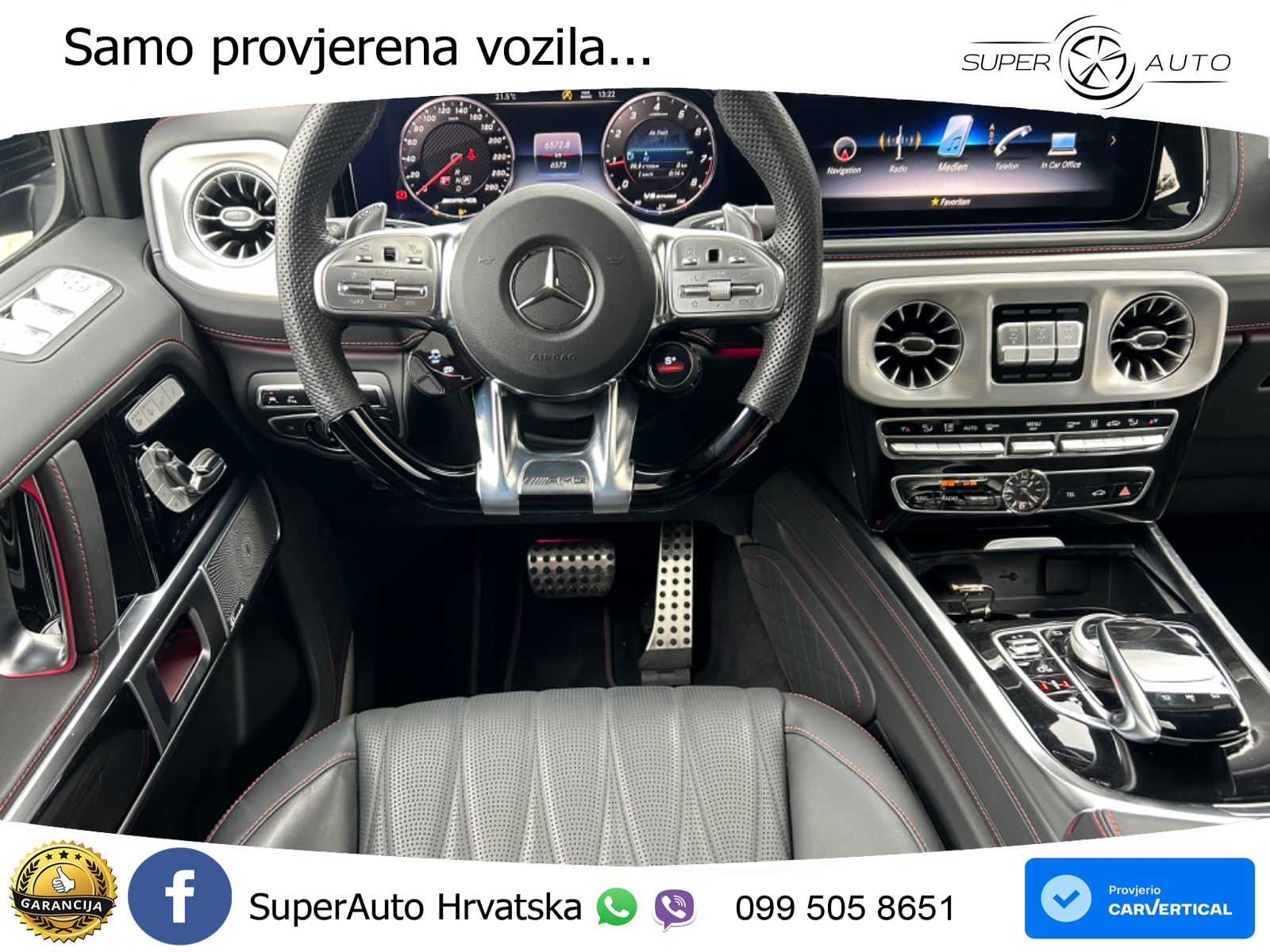 Mercedes AMG G 63 Long V8 (585 KS) 4MATIC 9G-TRONIC AMG SPEEDSHIFT TCT Superior LED+GR SJED+ACC