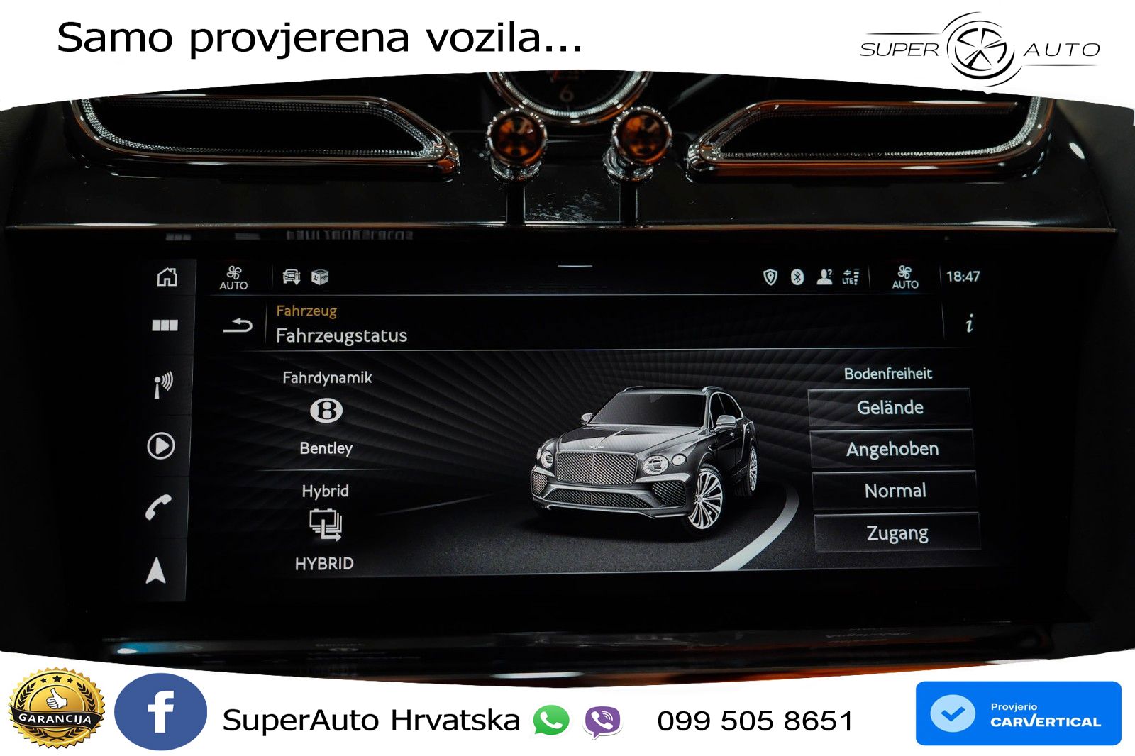 Bentley Bentayga 3.0 V6 TFSi (449 KS) AWD Automatic ACC+HEAD+4xGR SJED+360+PANO