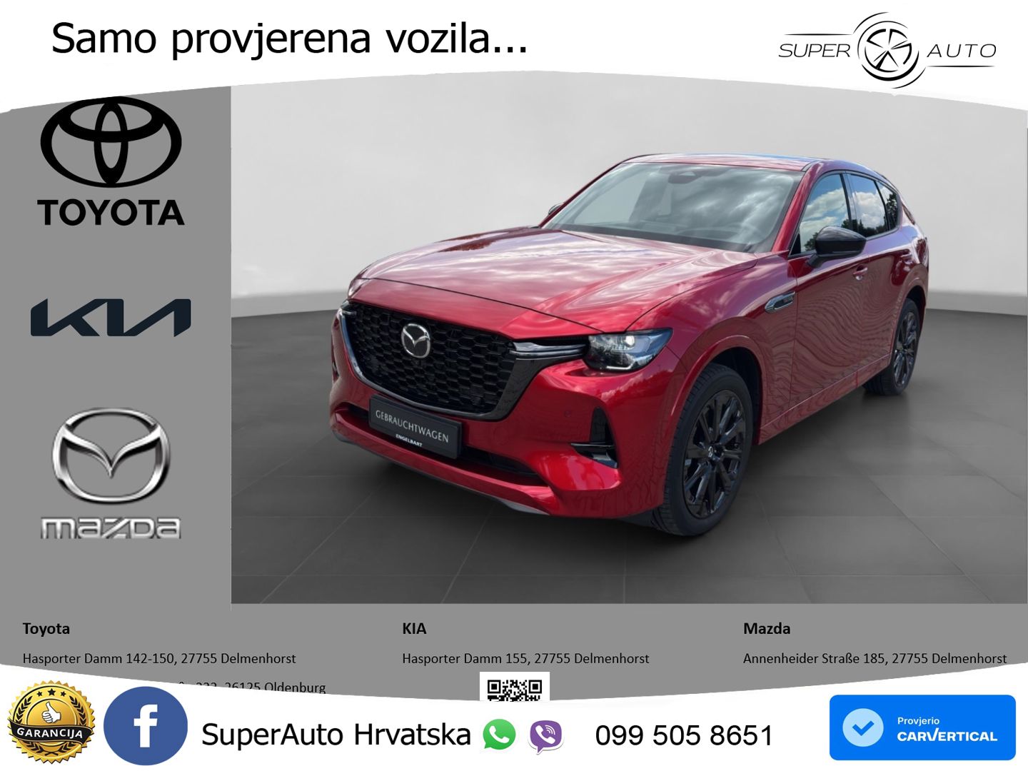 Mazda CX-60 3.3 e-Skyactiv D (254 KS) AWD Automatic MATRIX+GR SJED+KAM