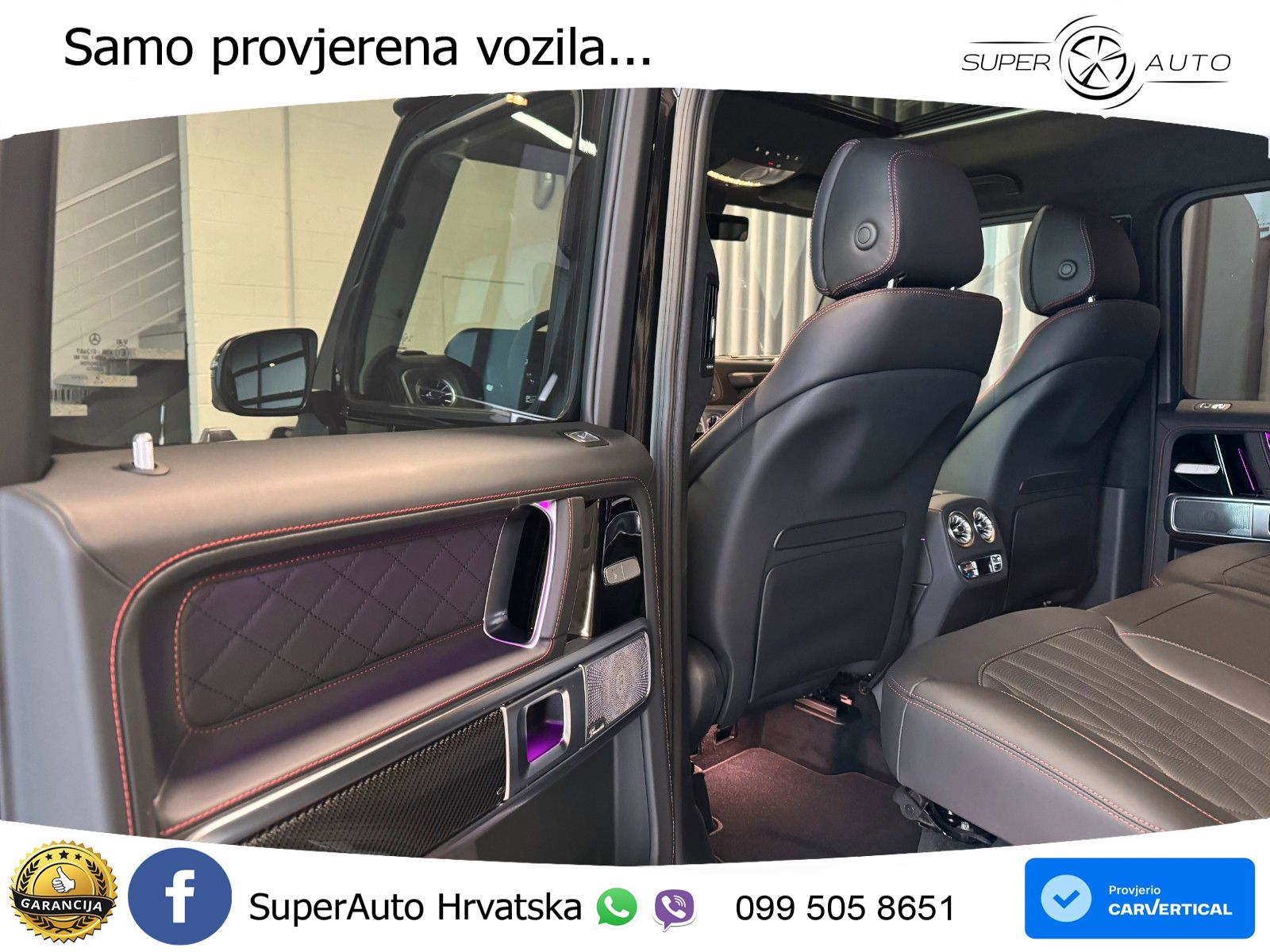 Mercedes AMG G 63 Long V8 (585 KS) 4MATIC 9G-TRONIC AMG SPEEDSHIFT TCT ACC+HEAD+4xGR SJED+360+PANO