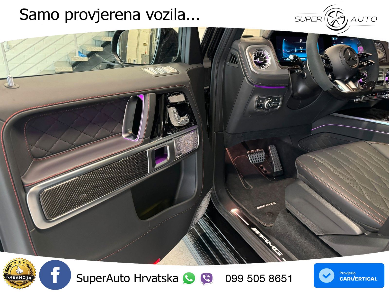 Mercedes AMG G 63 Long V8 (585 KS) 4MATIC 9G-TRONIC AMG SPEEDSHIFT TCT ACC+HEAD+4xGR SJED+360+PANO