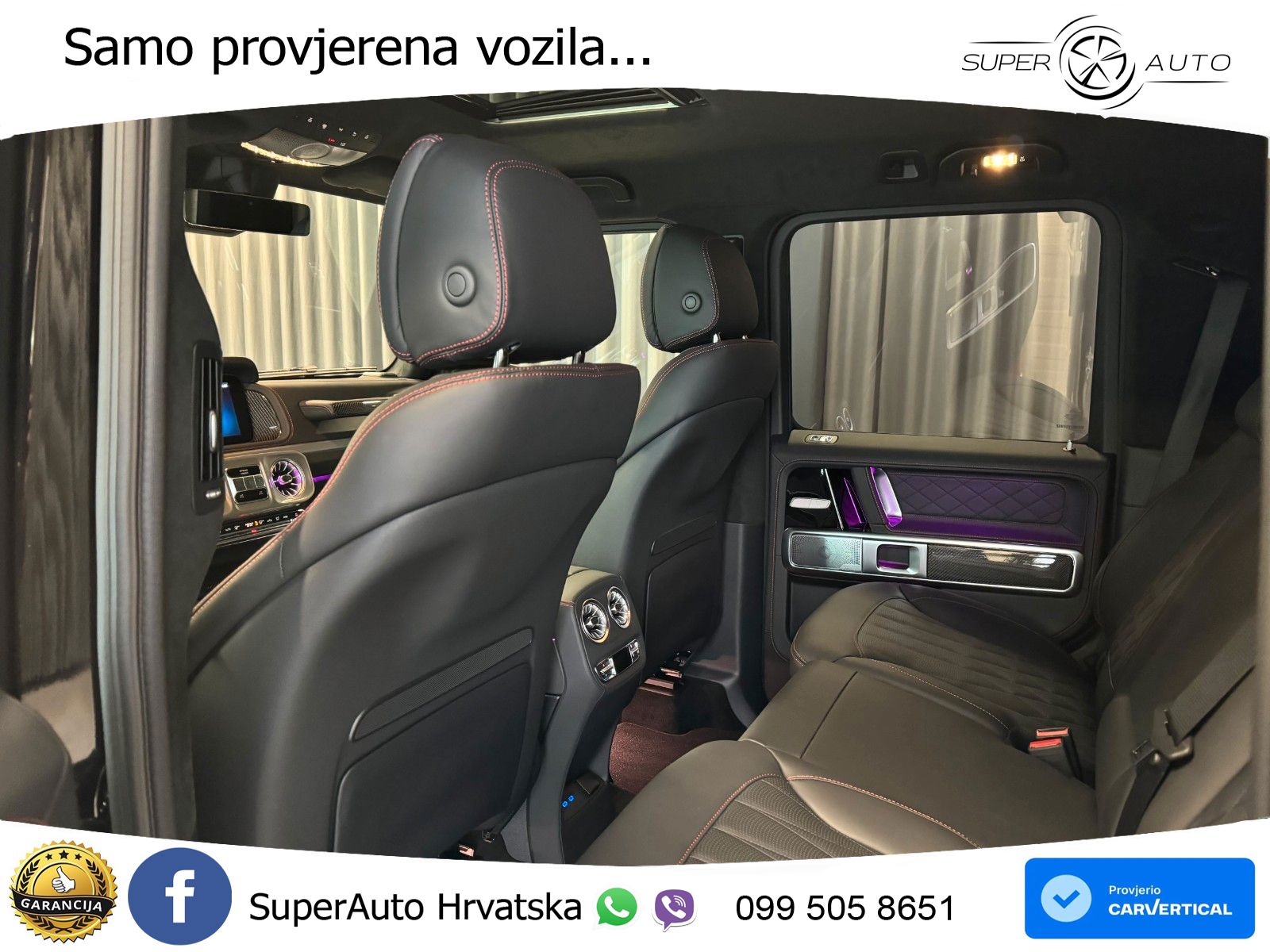 Mercedes AMG G 63 Long V8 (585 KS) 4MATIC 9G-TRONIC AMG SPEEDSHIFT TCT ACC+HEAD+4xGR SJED+360+PANO