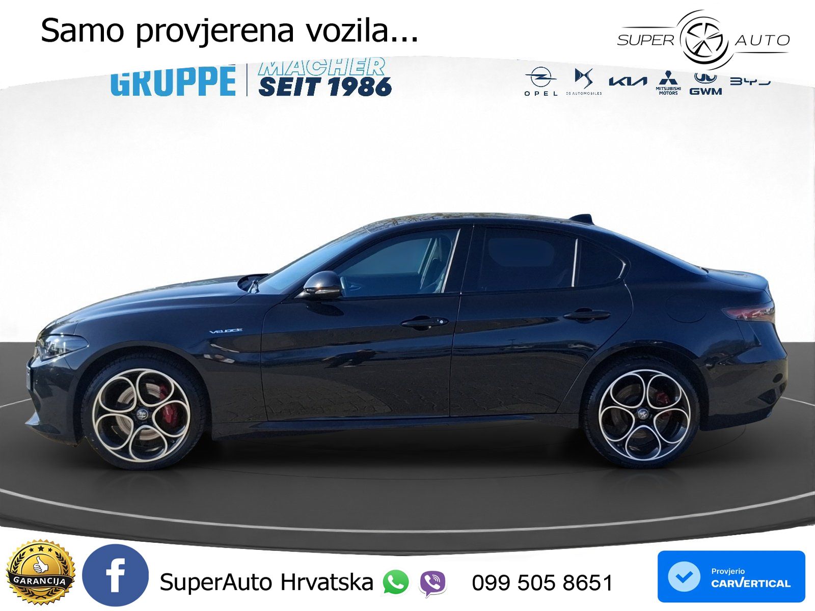 Alfa Romeo Giulia 2.0 Turbo (280 KS) AWD Automatic LED+GR SJED+ACC