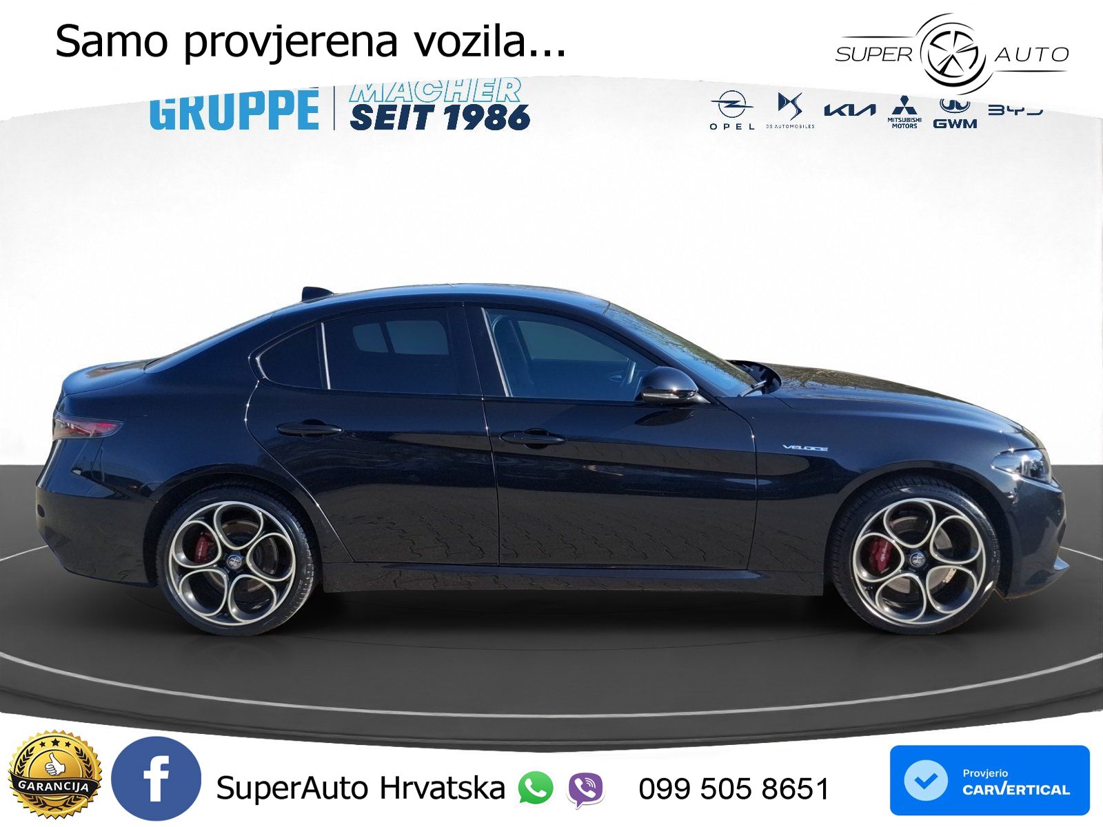 Alfa Romeo Giulia 2.0 Turbo (280 KS) AWD Automatic LED+GR SJED+ACC