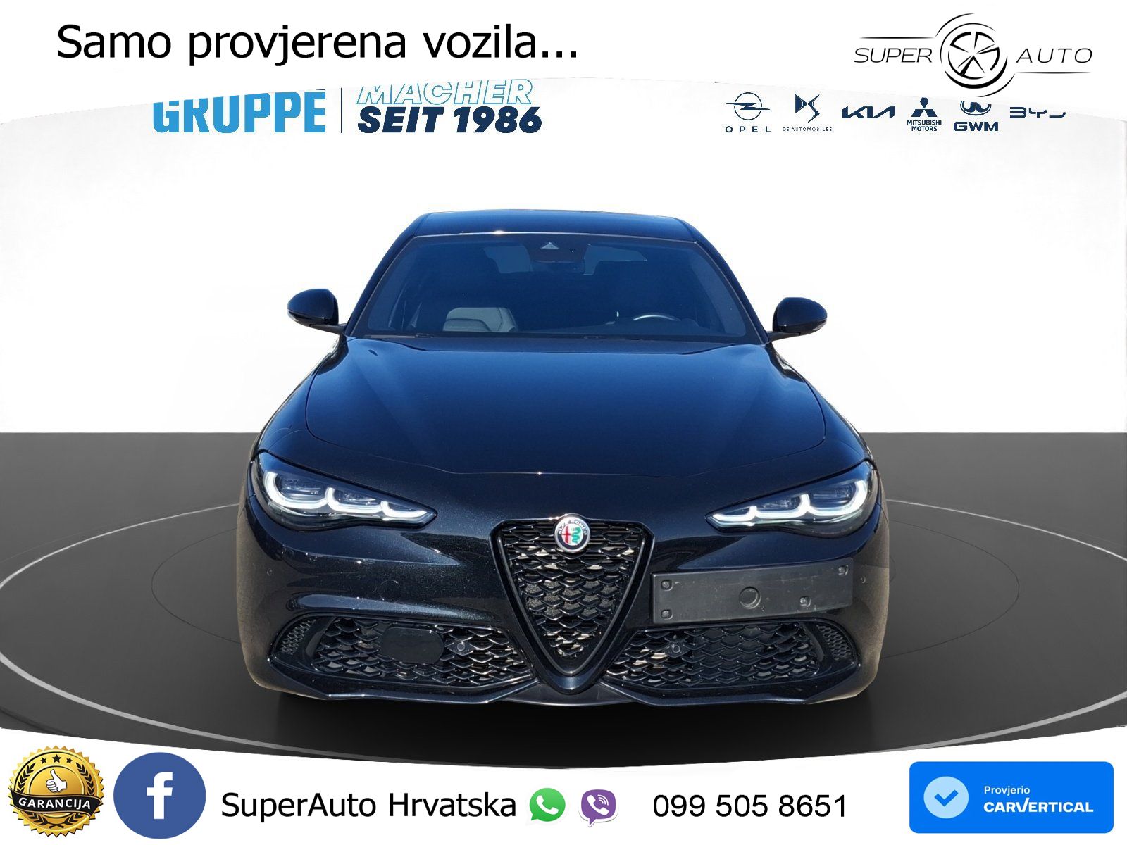 Alfa Romeo Giulia 2.0 Turbo (280 KS) AWD Automatic LED+GR SJED+ACC