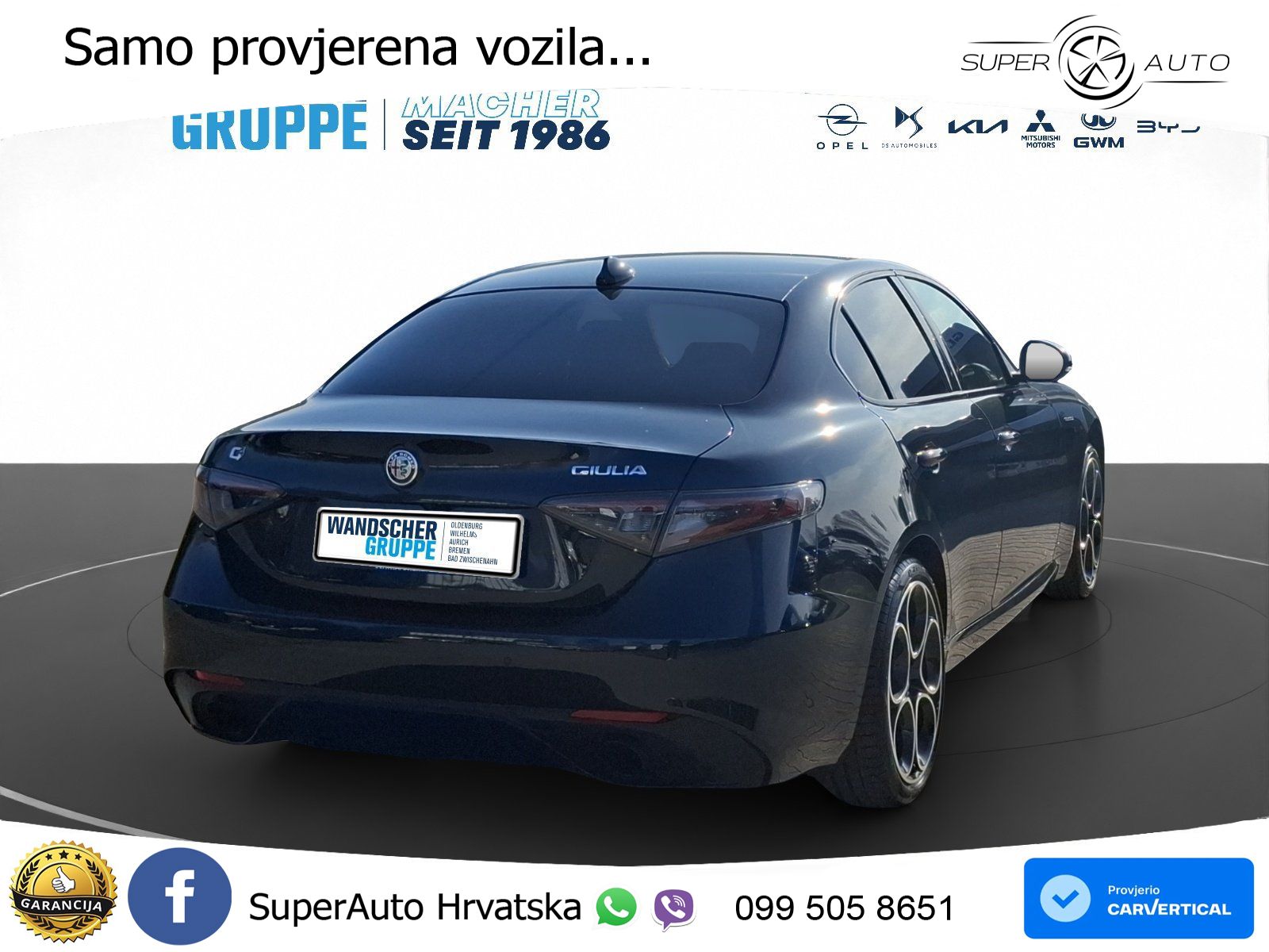 Alfa Romeo Giulia 2.0 Turbo (280 KS) AWD Automatic LED+GR SJED+ACC