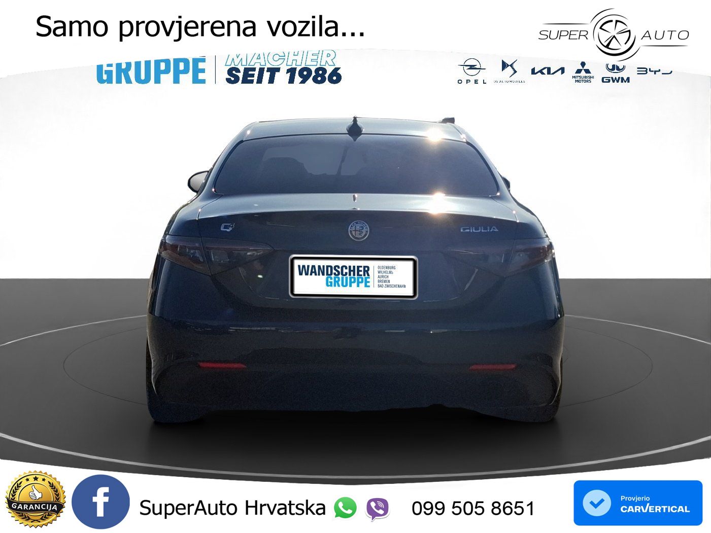 Alfa Romeo Giulia 2.0 Turbo (280 KS) AWD Automatic LED+GR SJED+ACC