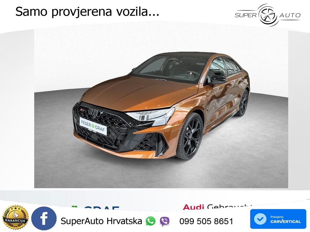 Audi RS3 Sedan 2.5 TFSI (400 KS) quattro S tronic ACC+HEAD+GR SJED+360+PANO