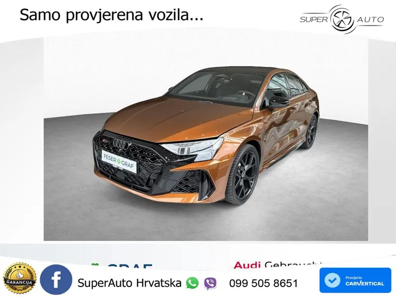 Audi RS3 Sedan 2.5 TFSI (400 KS) quattro S tronic ACC+HEAD+GR SJED+360+PANO