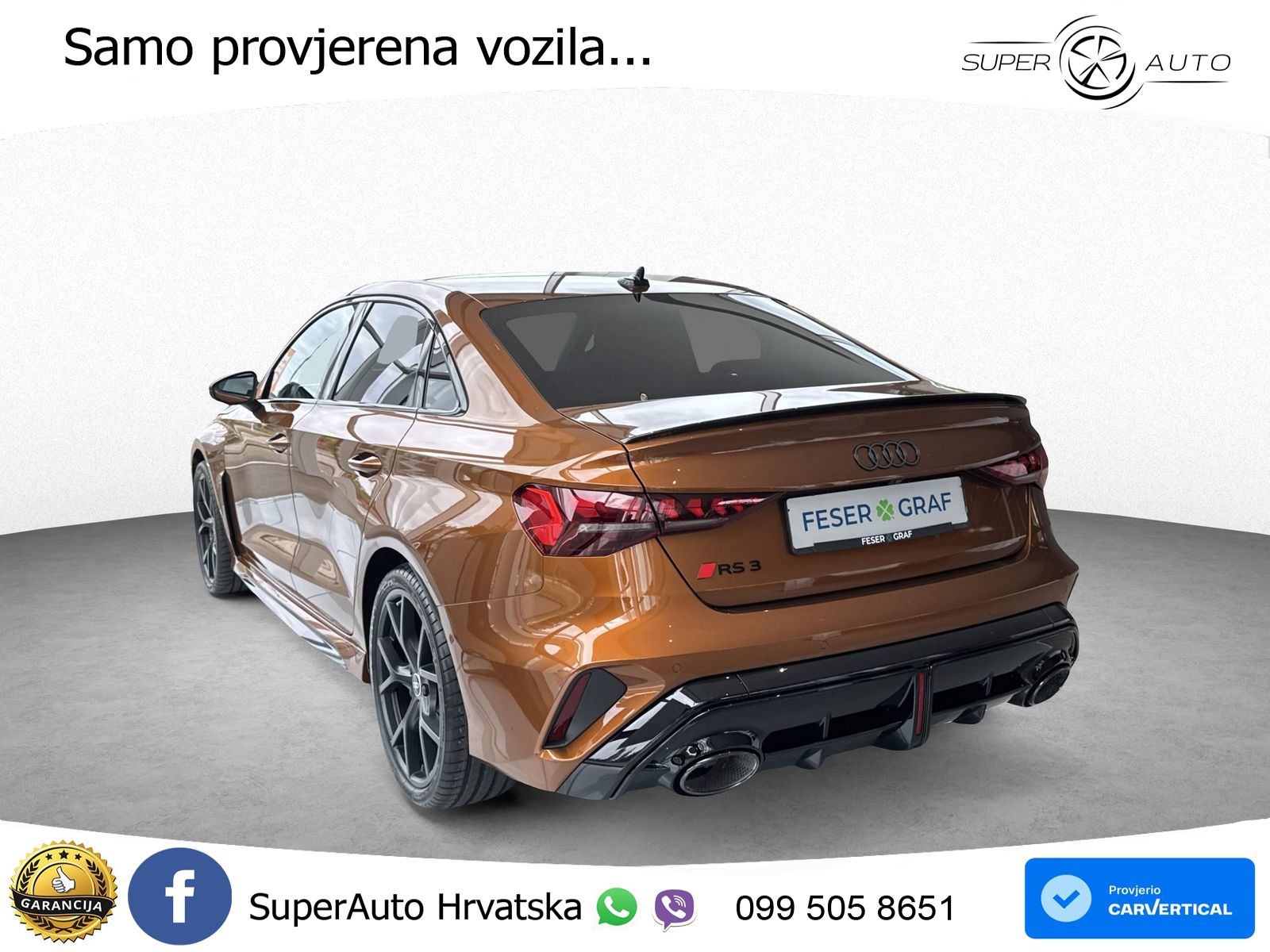 Audi RS3 Sedan 2.5 TFSI (400 KS) quattro S tronic ACC+HEAD+GR SJED+360+PANO