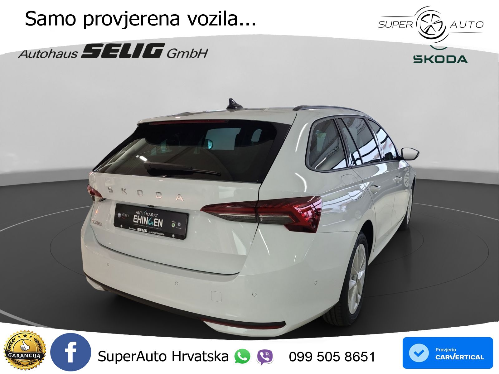 Škoda Octavia Combi 2.0 TDI (150 KS) DSG Selection LED+GR SJED+ACC