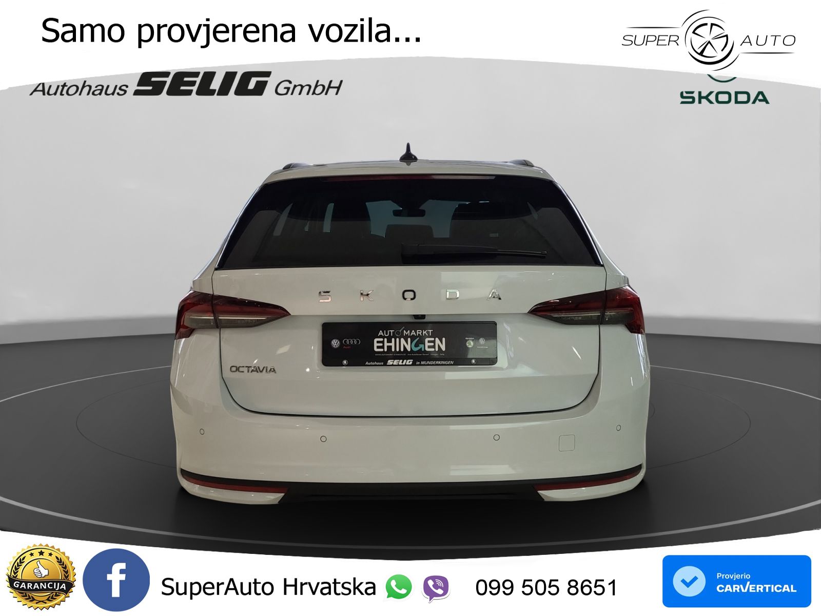 Škoda Octavia Combi 2.0 TDI (150 KS) DSG Selection LED+GR SJED+ACC