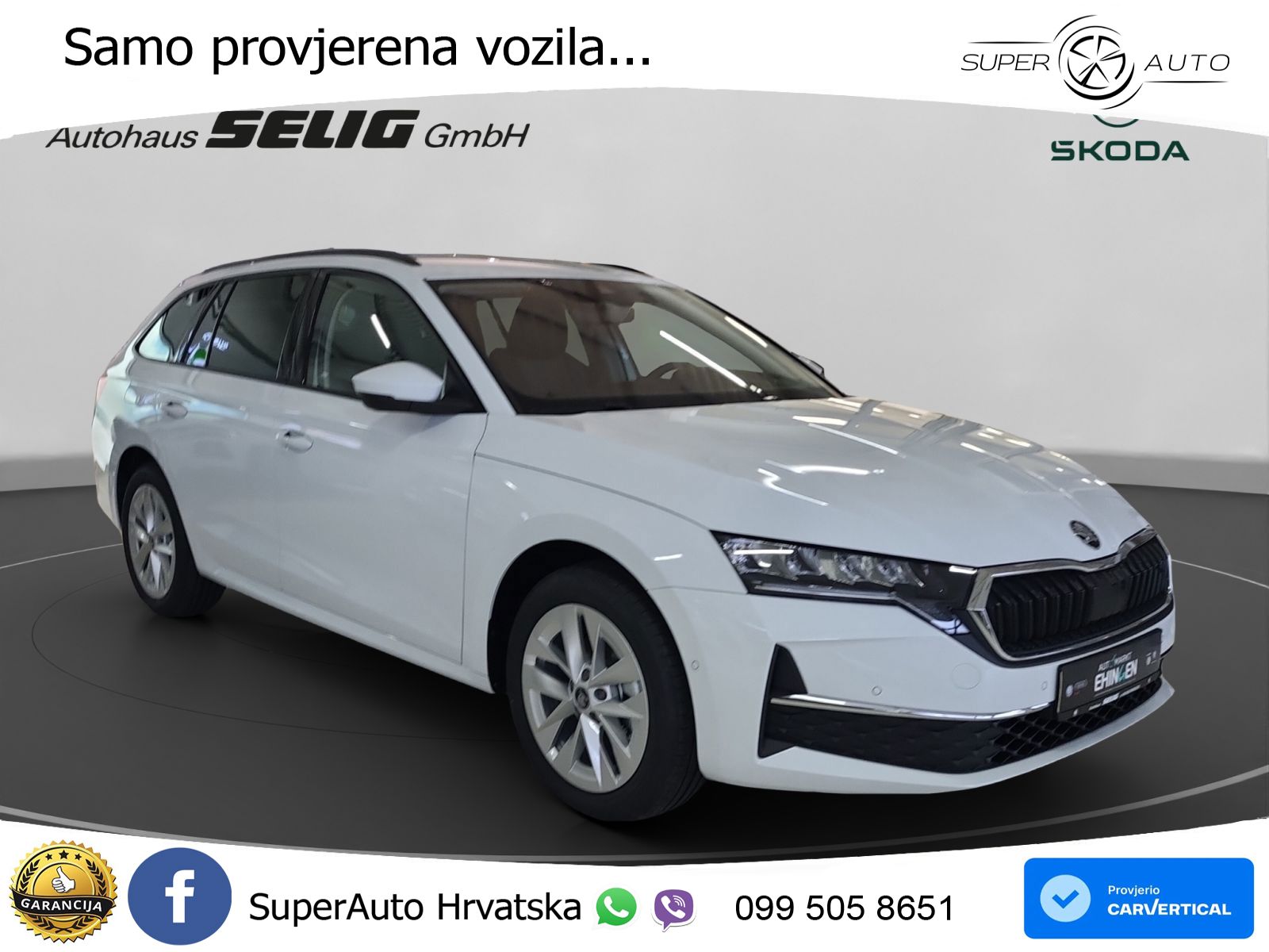 Škoda Octavia Combi 2.0 TDI (150 KS) DSG Selection LED+GR SJED+ACC