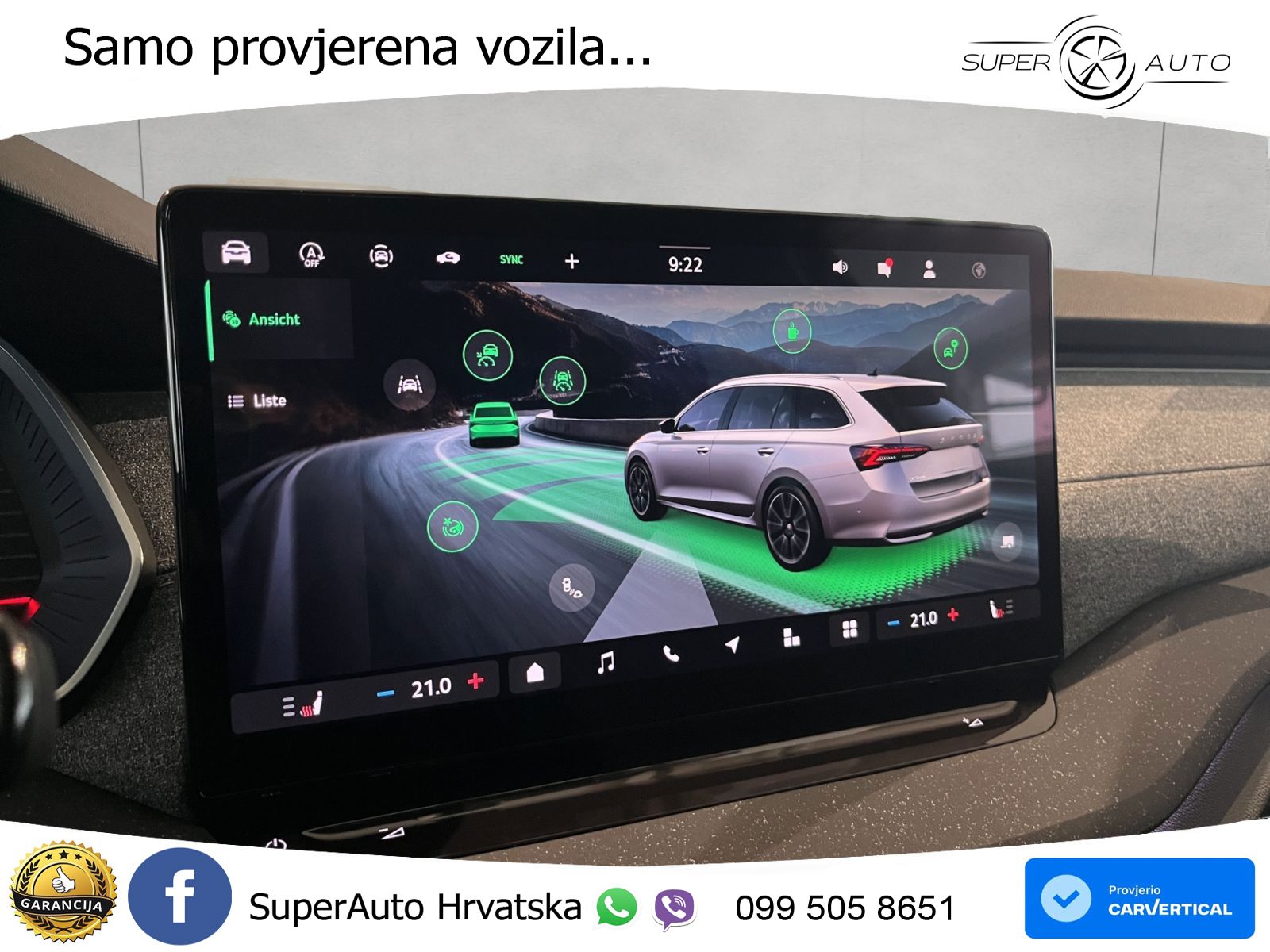 Škoda Octavia Combi 1.5 TSI (150 KS) DSG LED+GR SJED+ACC