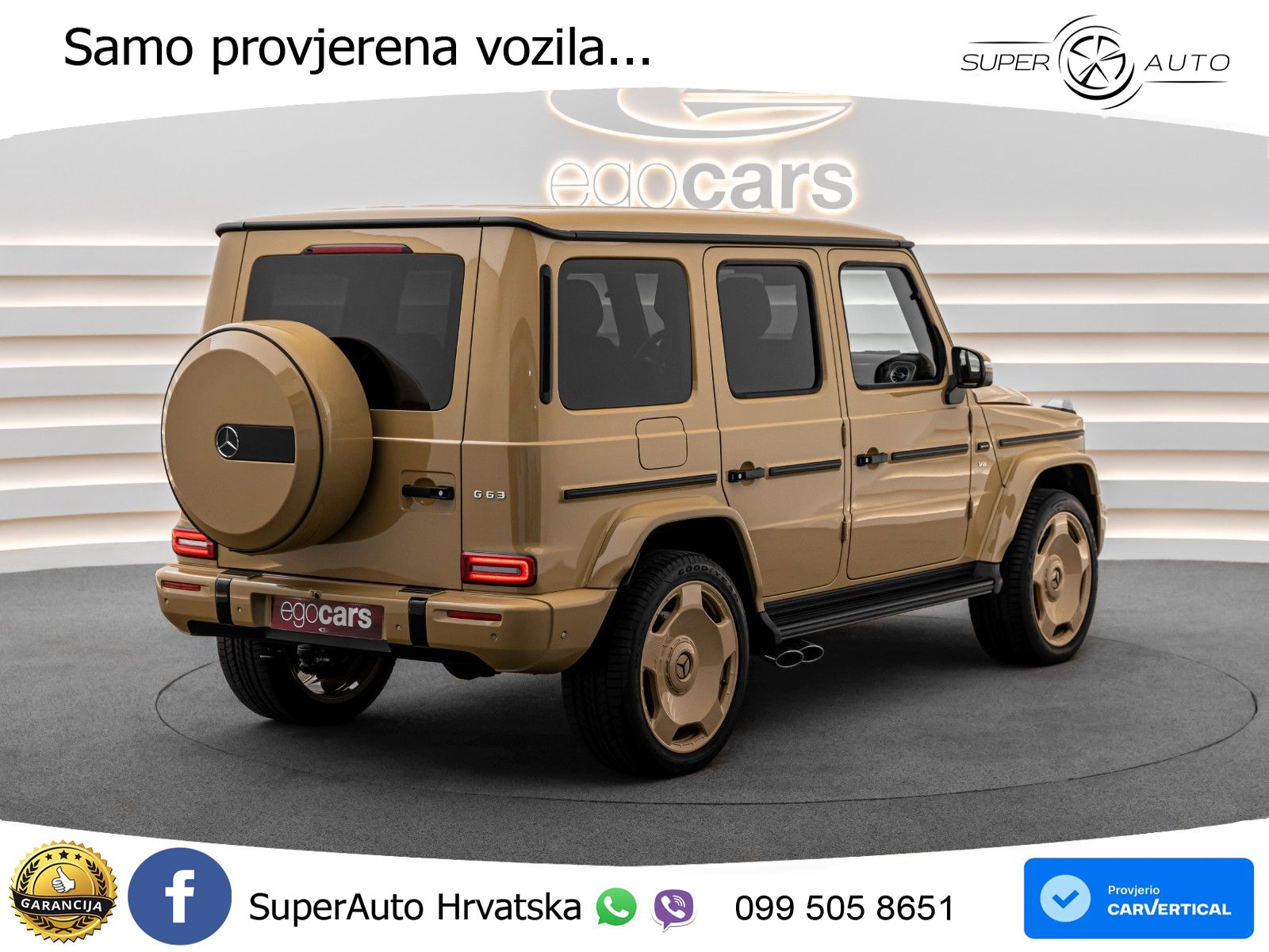 Mercedes AMG G 63 Long V8 (585 KS) 4MATIC 9G-TRONIC AMG SPEEDSHIFT TCT LED+GR SJED+ACC