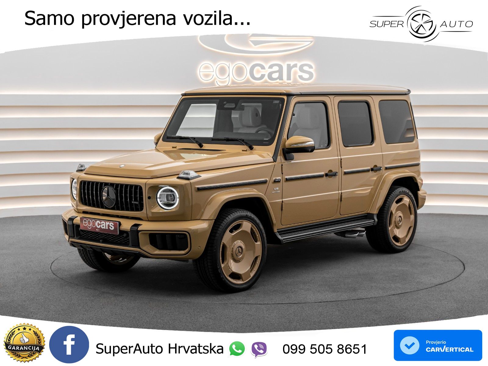 Mercedes AMG G 63 Long V8 (585 KS) 4MATIC 9G-TRONIC AMG SPEEDSHIFT TCT LED+GR SJED+ACC