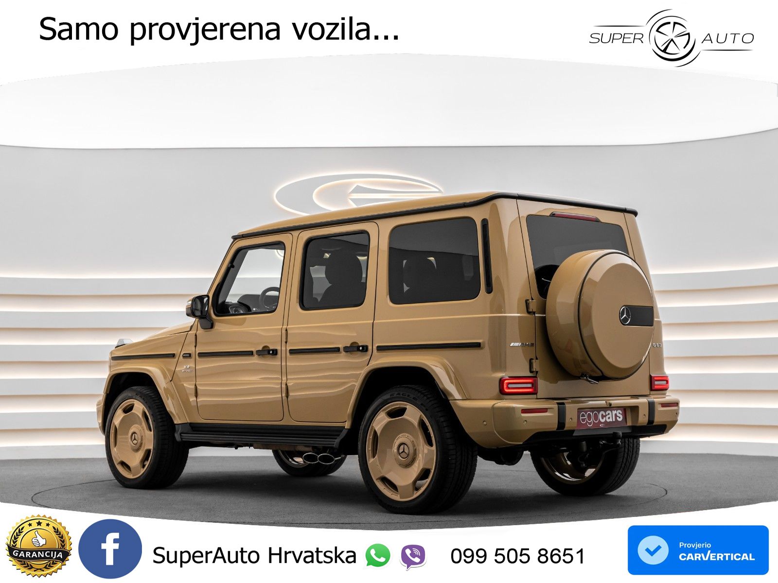 Mercedes AMG G 63 Long V8 (585 KS) 4MATIC 9G-TRONIC AMG SPEEDSHIFT TCT LED+GR SJED+ACC
