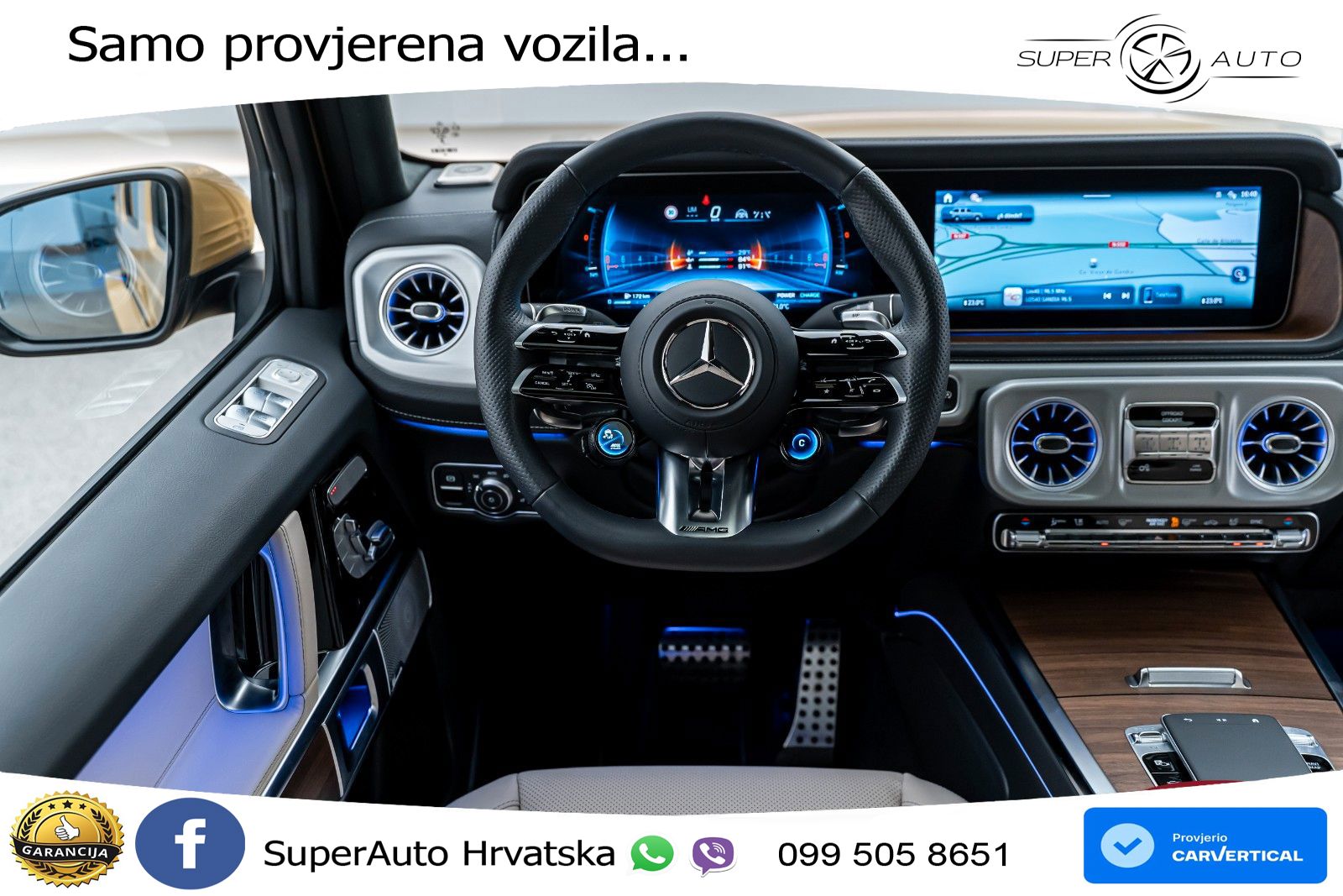 Mercedes AMG G 63 Long V8 (585 KS) 4MATIC 9G-TRONIC AMG SPEEDSHIFT TCT LED+GR SJED+ACC