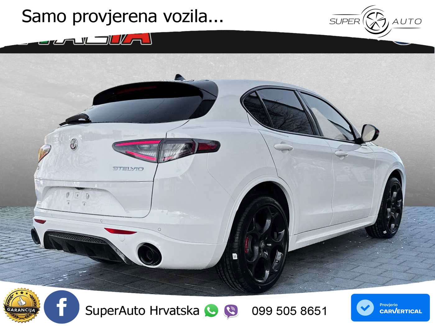 Alfa Romeo Stelvio 2.0 Turbo (280 KS) Q4 Automatic LED+GR SJED+ACC