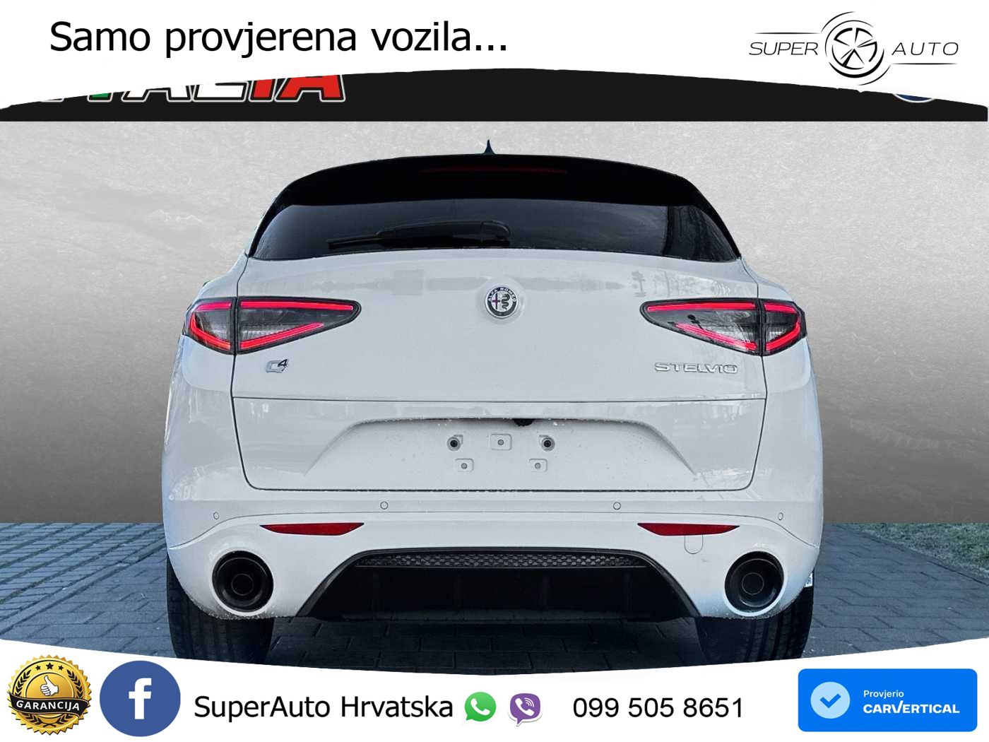 Alfa Romeo Stelvio 2.0 Turbo (280 KS) Q4 Automatic LED+GR SJED+ACC