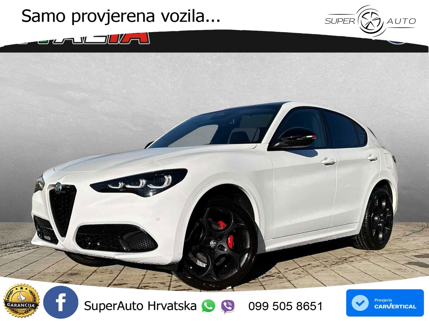 Alfa Romeo Stelvio 2.0 Turbo (280 KS) Q4 Automatic LED+GR SJED+ACC