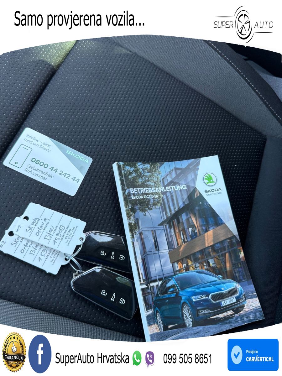 Škoda Octavia Combi 2.0 TDI (150 KS) DSG LED+GR SJED+ACC