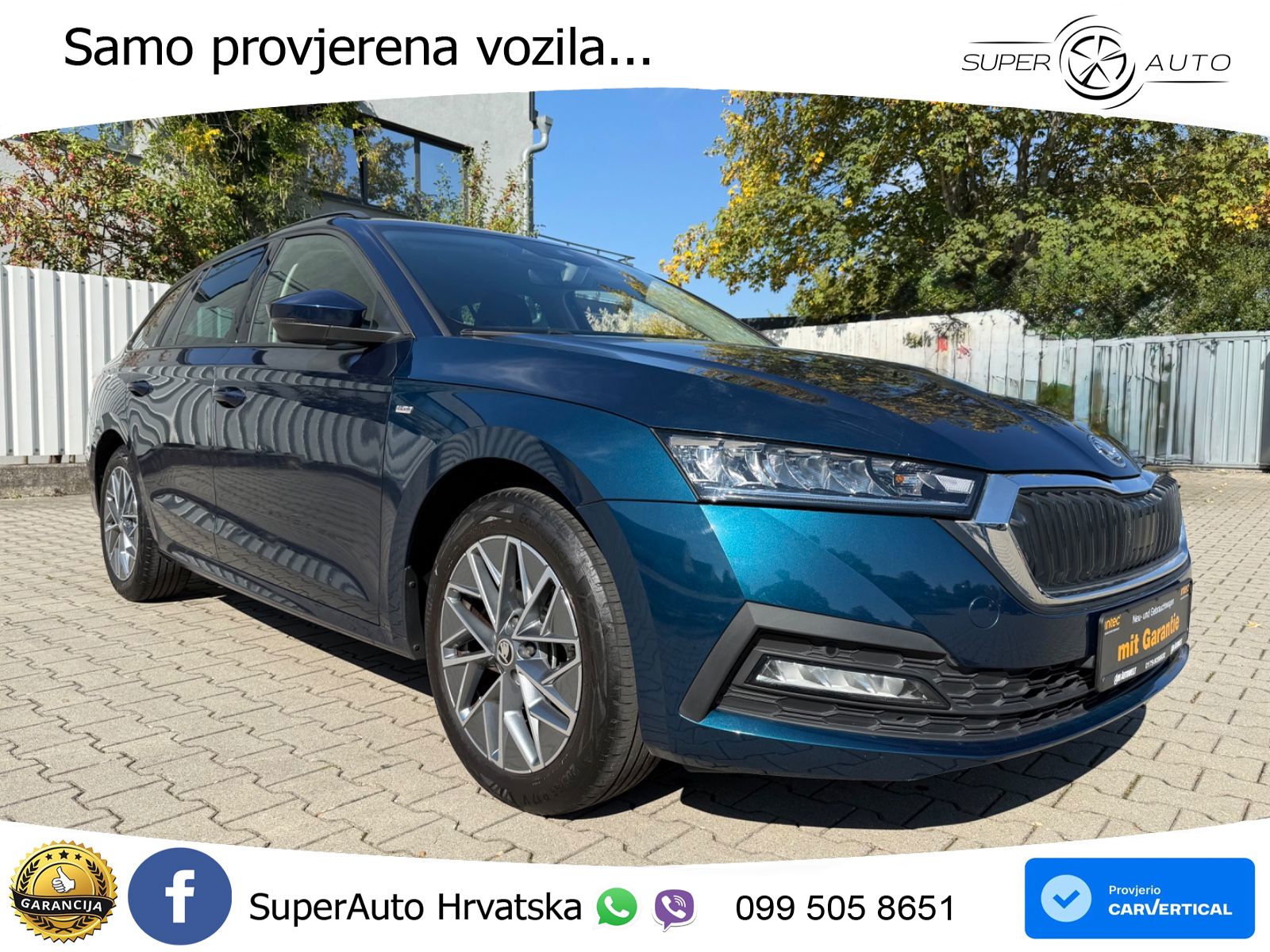 Škoda Octavia Combi 2.0 TDI (150 KS) DSG LED+GR SJED+ACC