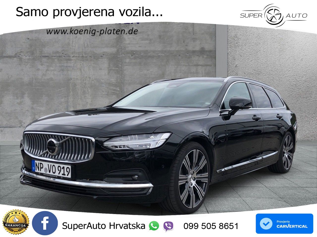 Volvo V90 2.0 B4 Diesel Geartronic LED+GR SJED+ACC