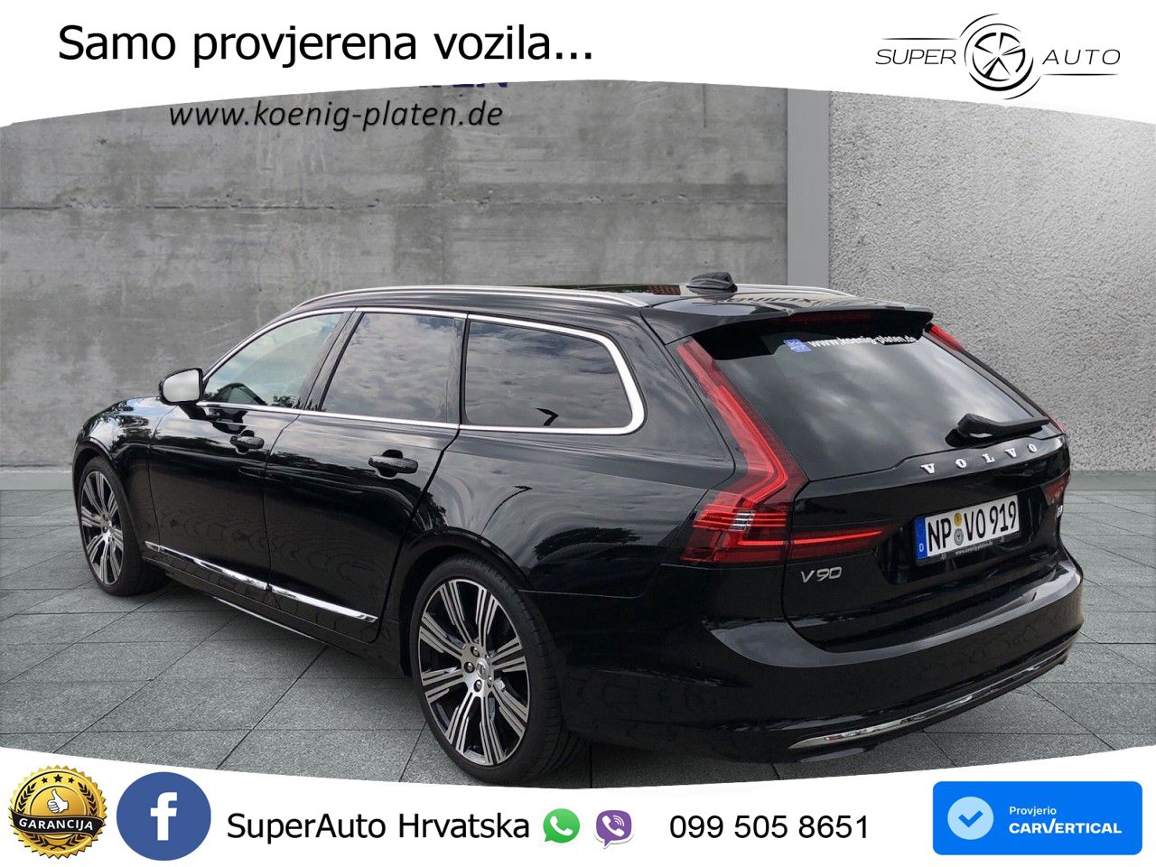 Volvo V90 2.0 B4 Diesel Geartronic LED+GR SJED+ACC